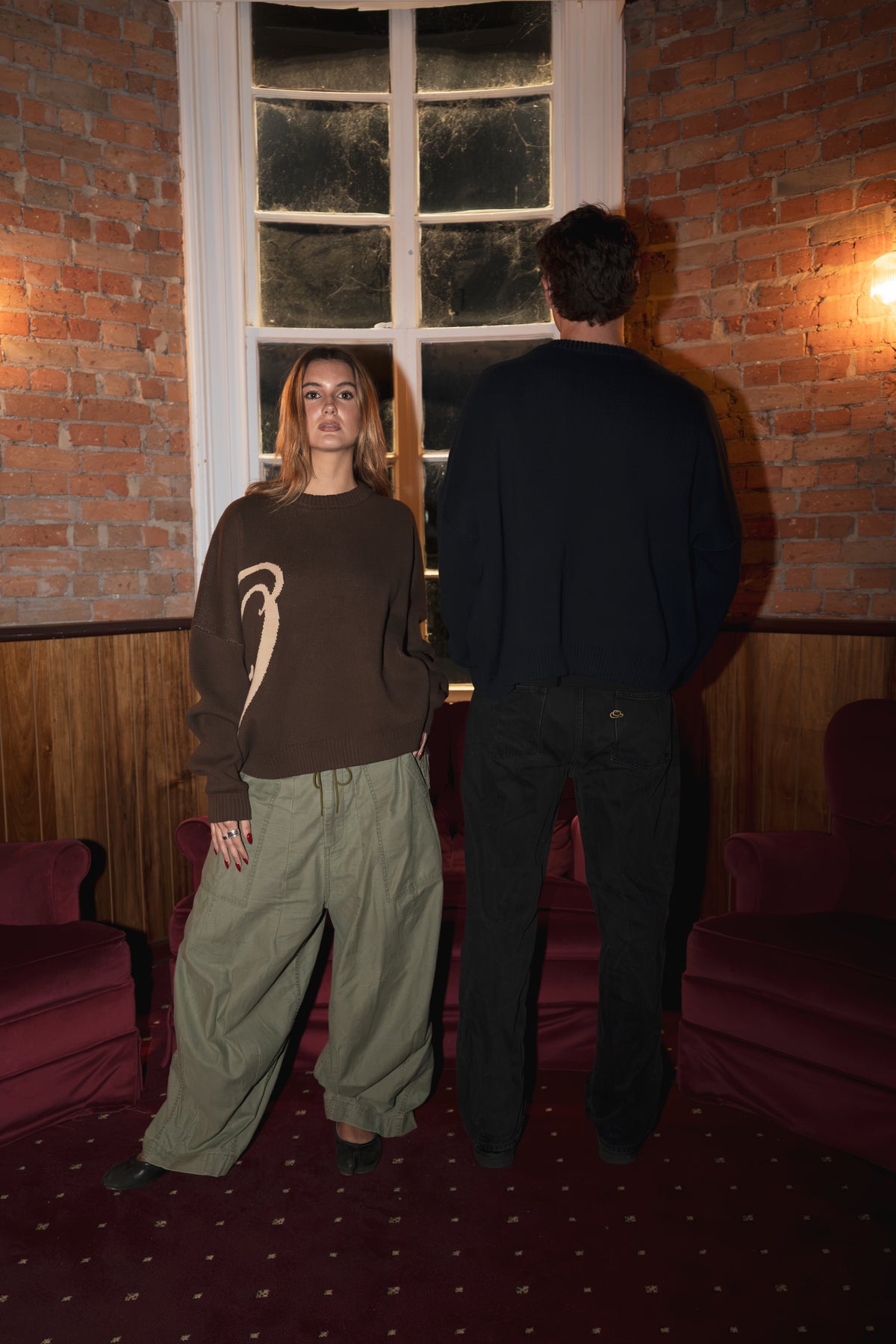 OSSO SCRIPT KNIT (CHOCOLATE)