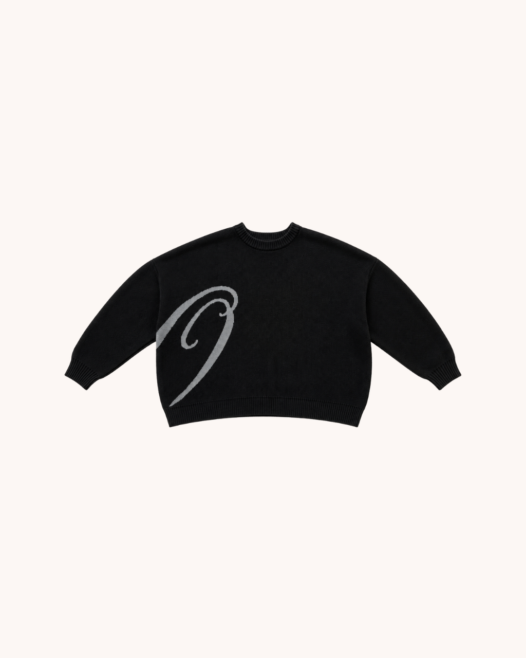 OSSO SCRIPT KNIT (BLACK)