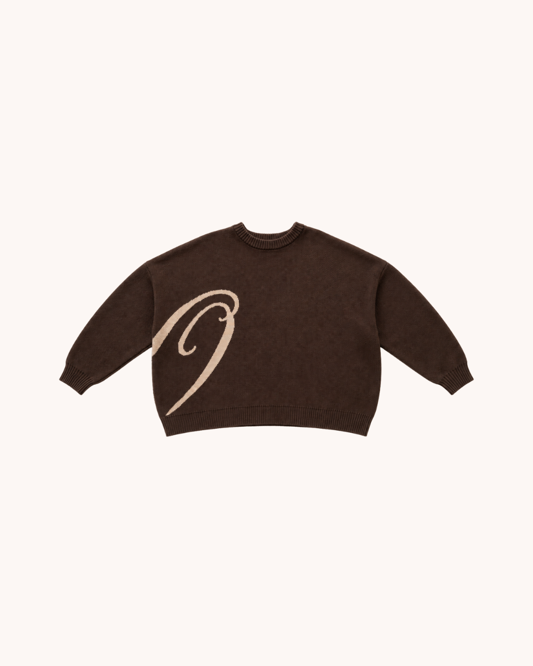 OSSO SCRIPT KNIT (CHOCOLATE)