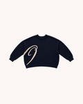 OSSO SCRIPT KNIT (NAVY)